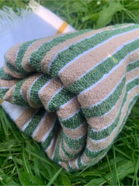Handmade Other - New handwoven Striped picnic Blanket cotton - Classic Cozy Style